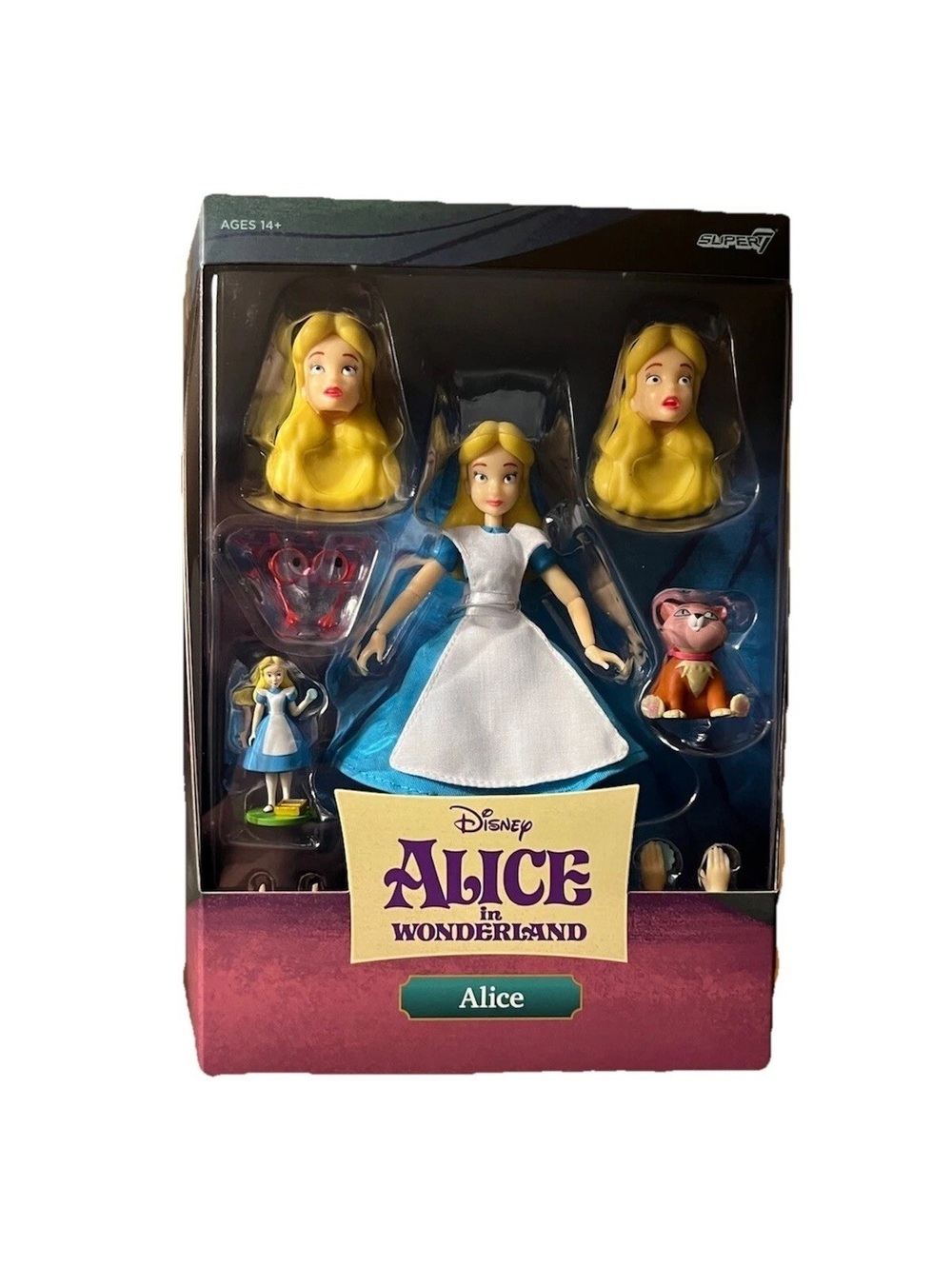 Disney Alice in Wonderland 7” Super7 Ultimates - Alice and Accessories NIB